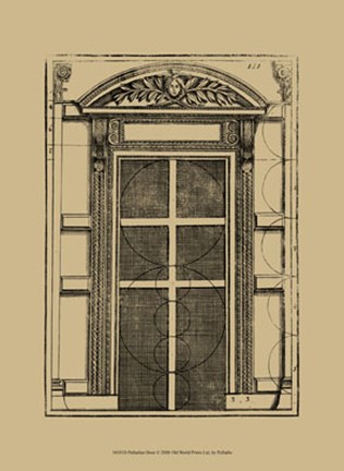 Framed Palladian Door Print