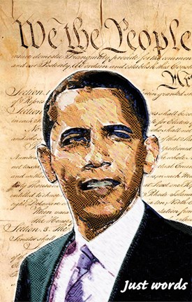 Framed Barack Obama - (We the People) Campaign Poster Print