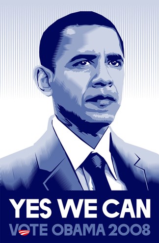 barack obama poster change. Barack Obama - (Yes We Can)