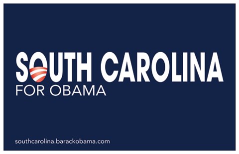 Framed Barack Obama - (South Carolina for Obama) Campaign Poster Print