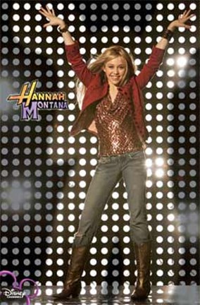 Framed Hannah Montana - Arms in the Air Print
