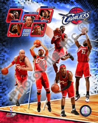 200809 Cleveland Cavaliers Team Composite Fine Art Print by Unknown at