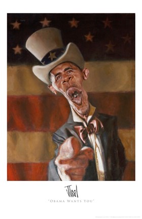 Framed Barack Obama - Obama Wants You Print
