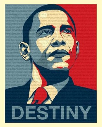 Framed Obama - Destiny Print