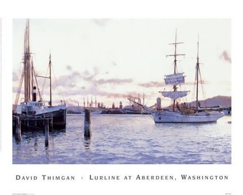 Framed Lurline At Aberdeen, Washington Print