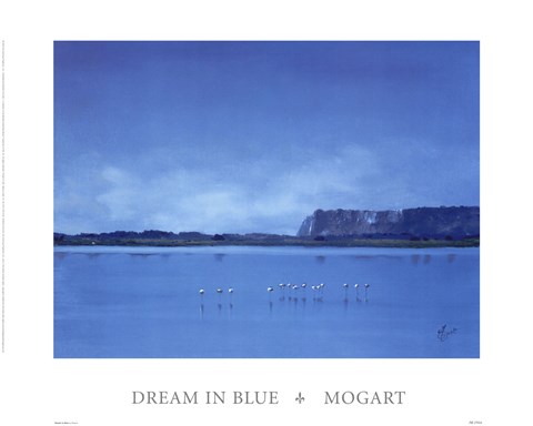 Framed Dream In Blue Print