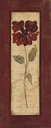 Framed Crimson Petals II Print