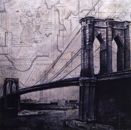Framed Bridges Of Old Print