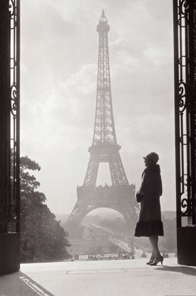 Framed Paris 1928 Print