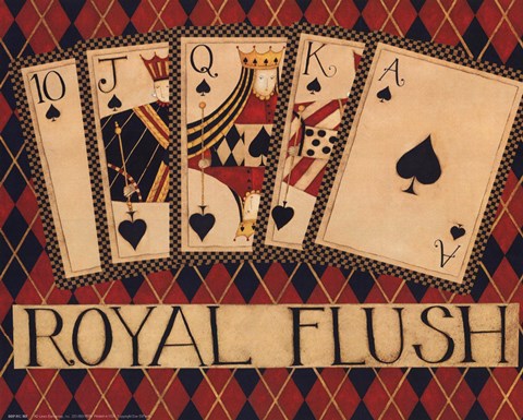 Framed Royal Flush Print