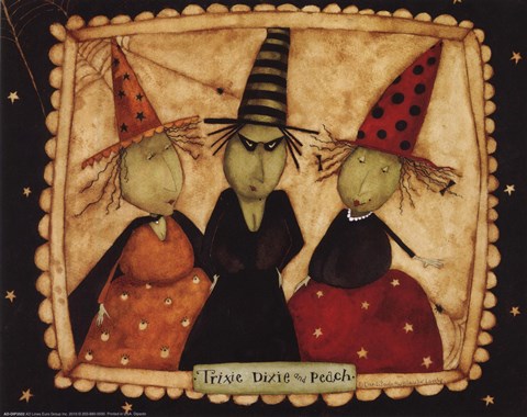 Framed 3 witches Print