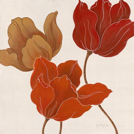 Framed Austin&#39;s Tulips I Print