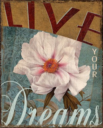 Framed Live Your Dreams Print