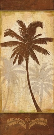 Framed Elegant Palm I Print