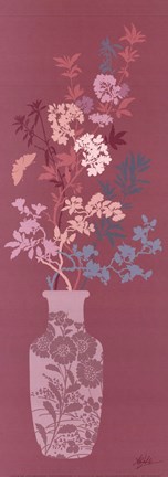 Framed Pink Blossom Vase Print