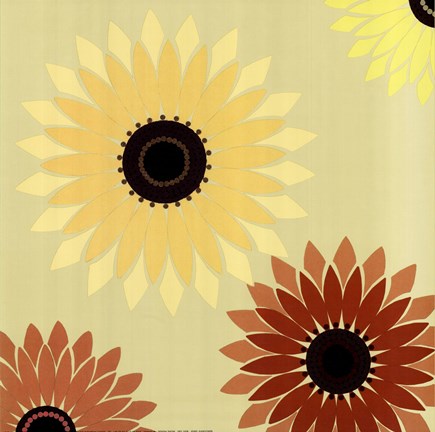 Framed Jewel Sunflower Print
