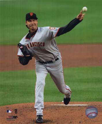 Framed Randy Johnson - 2009 Pitching Action Print