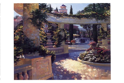 Framed Bellagio Garden Print
