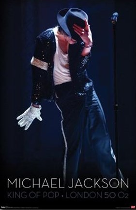 Framed Michael Jackson - King of Pop - Glove Print