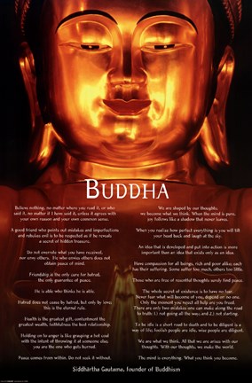 Framed Siddhartha Guatama Buddha Print