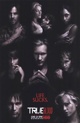 Framed True Blood - RARE Season 2 Character Poster Print