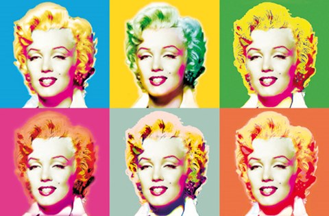 Framed Visions of Marilyn Print