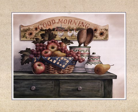 Framed Good Morning Plaque Print