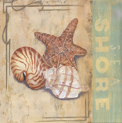 Framed Sea Shore Print