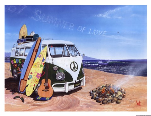 Framed Summer Of Love Print