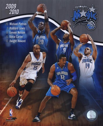 Framed 2009-10 Orlando Magic Team Composite Print