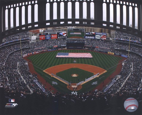 Framed Yankee Stadium 2010 Opening Day Print