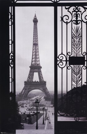 Framed Eiffel Tower - Gate Print