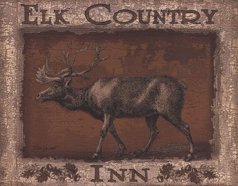 Framed Elk Country - Mini Print