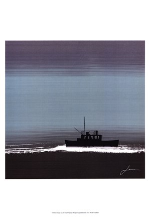 Framed Dusky Sea III Print