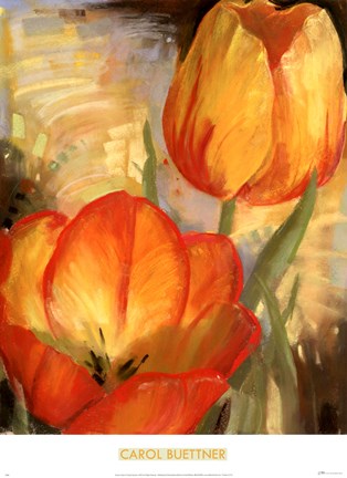 Framed Summer Tulips II Print