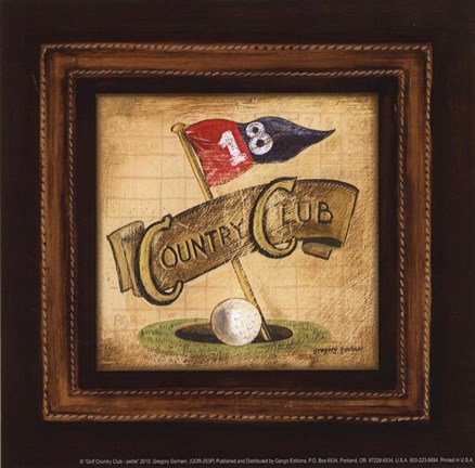 Framed Golf Country Club - petite Print