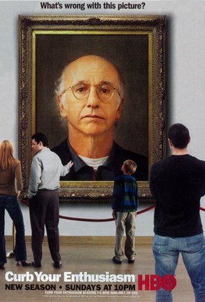 Framed Curb Your Enthusiasm Art Spoof Print