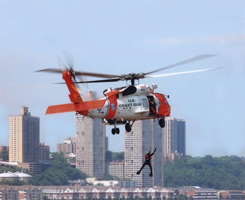 Framed HH-60 Jayhawk United States Coast Guard Print