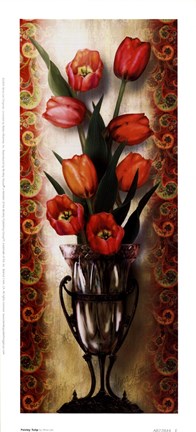 Framed Paisley Tulip Print