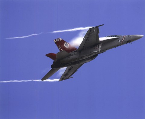 Framed FA-18 F Super Hornet United States Navy Print