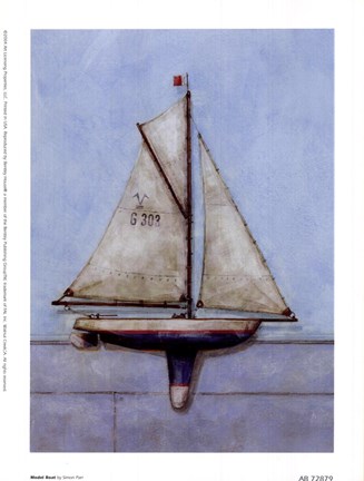 Framed Model Boat Print
