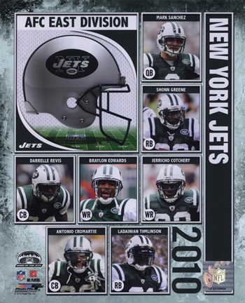 Framed 2010 New York Jets Composite Print
