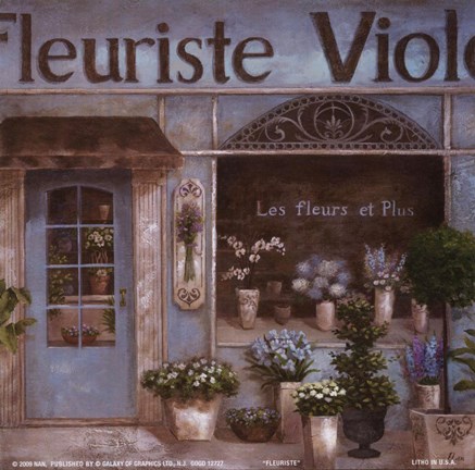 Framed Fleuriste Print