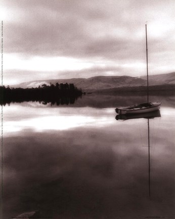 Framed Serenity Lake I Print