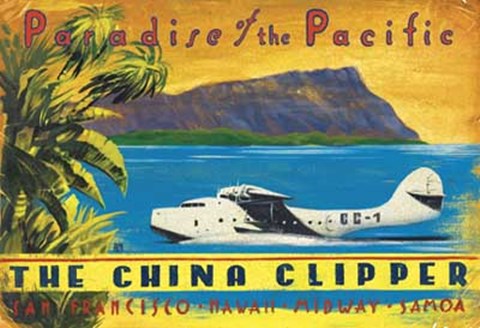 Framed China Clipper Print
