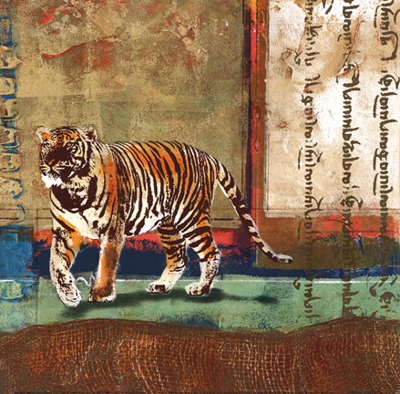 Framed Serengeti Tiger Print