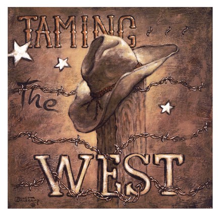 Framed Taming the West Print