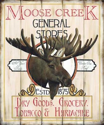 Framed Moose Creek General Store Print