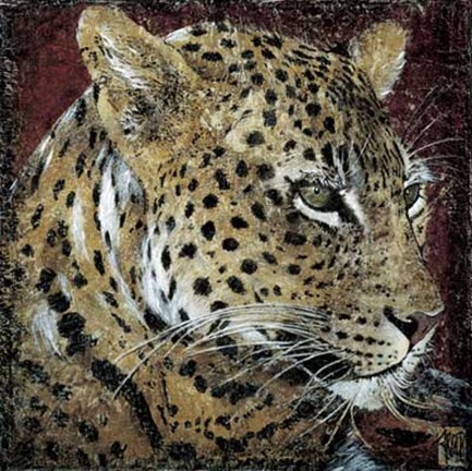 Framed Portrait de Leopard Print