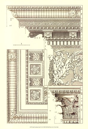 Framed Small Corinthian Detail VI (U) Print